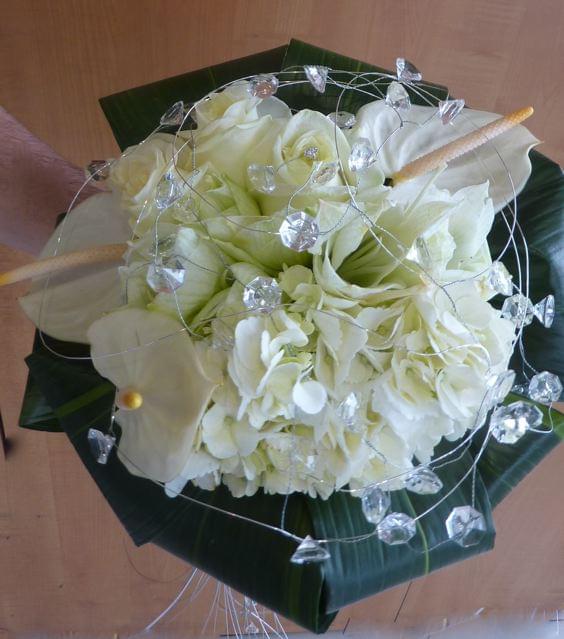 Bouquet rond fleuriste Bois d'Arcy