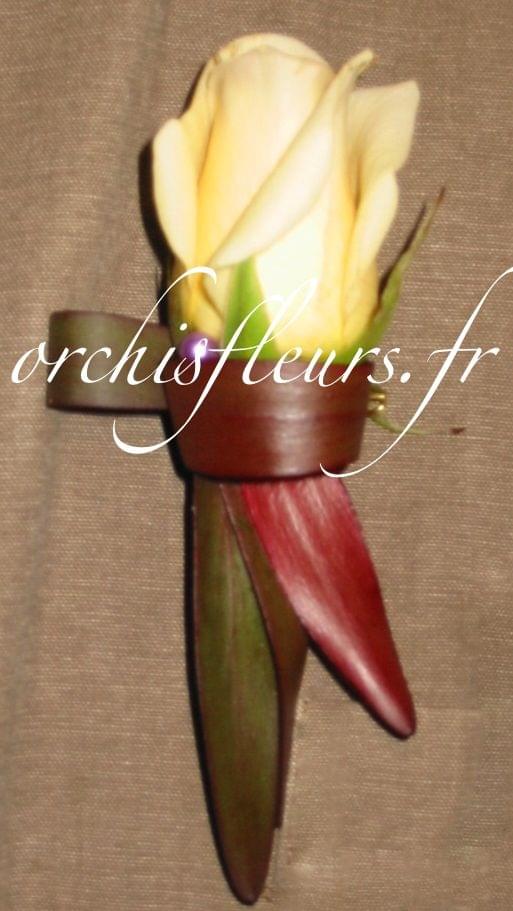 Boutonnière fleuriste Bois d'Arcy