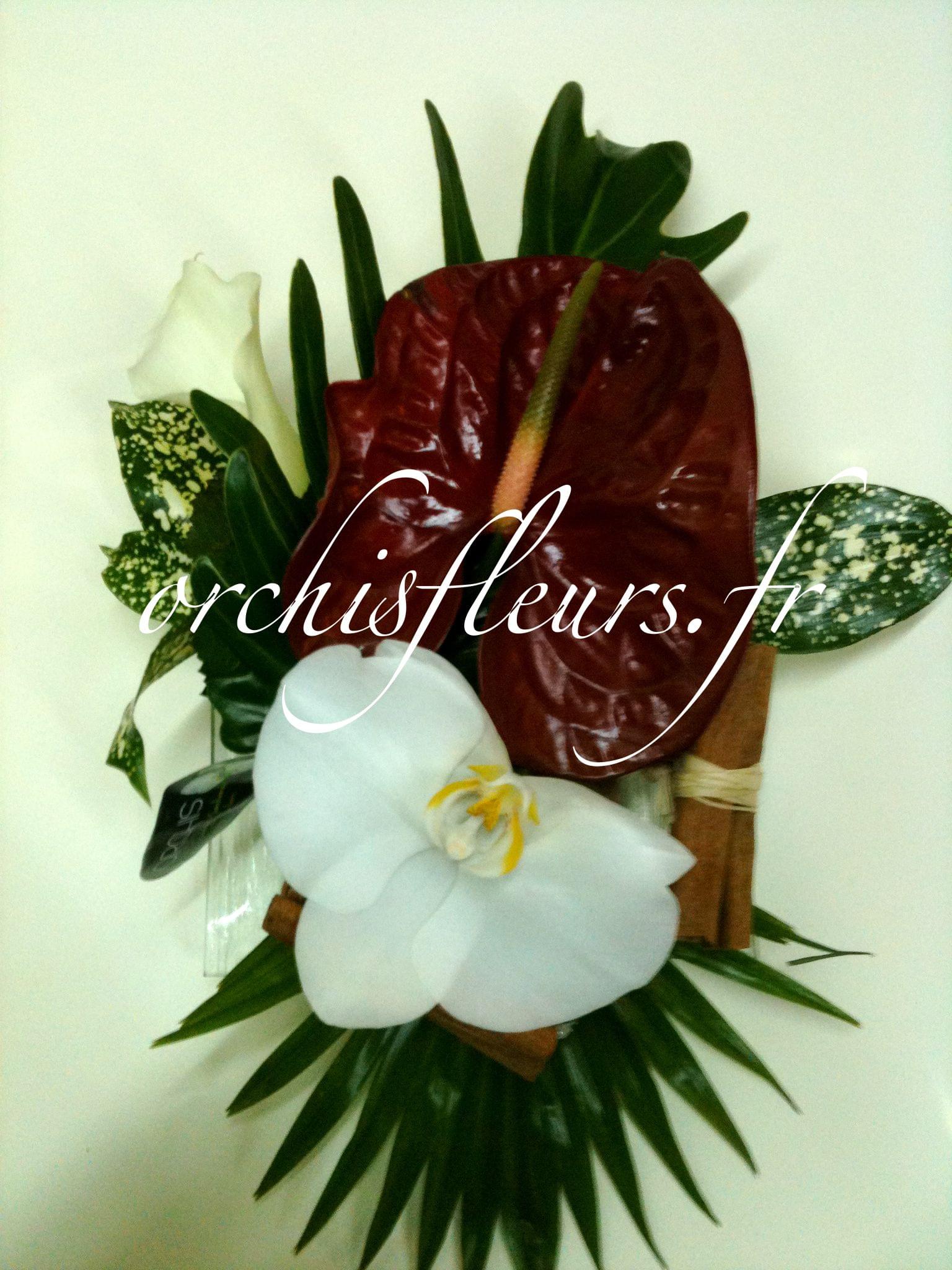 Centre de table rond fleuriste Bois d'Arcy