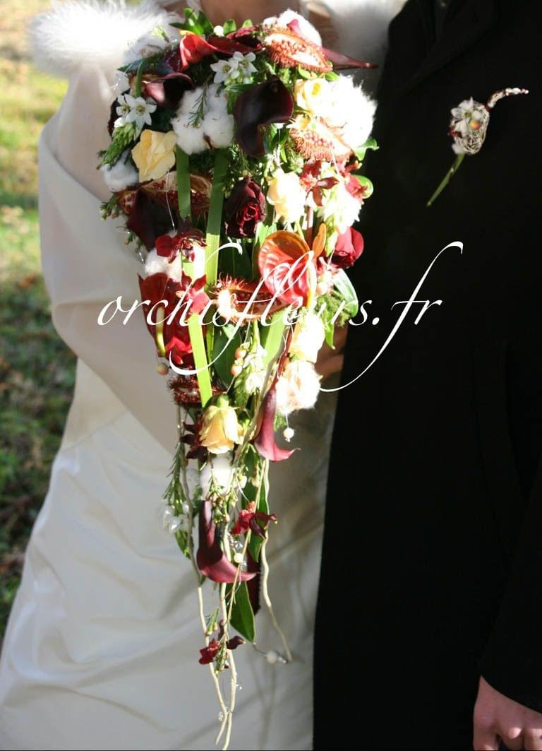 Bouquets chutes fleuriste Bois d'Arcy