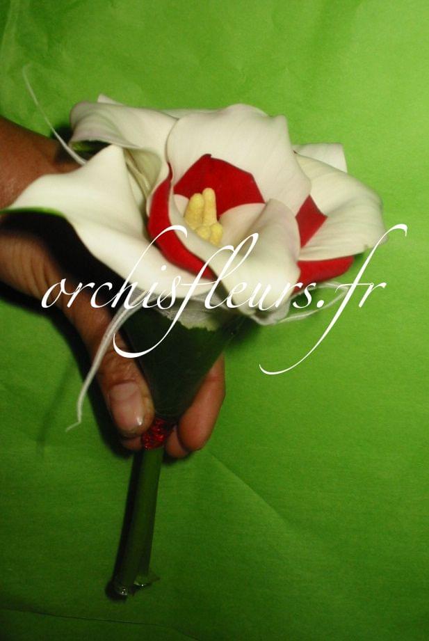 Bouquet de fleurs demoiselle d'honneur fleuriste Bois d'Arcy