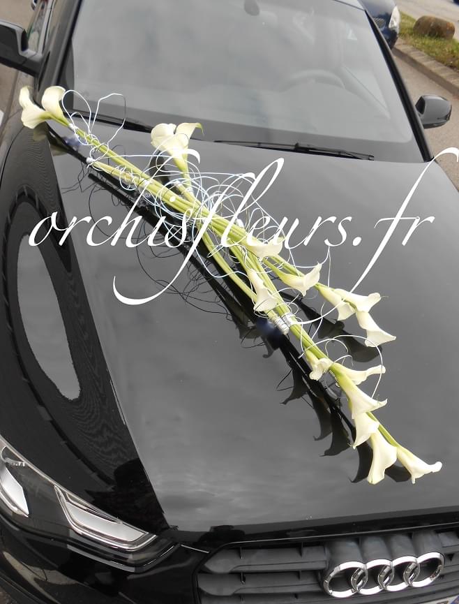 Décoration de voiture fleuriste Bois d'Arcy