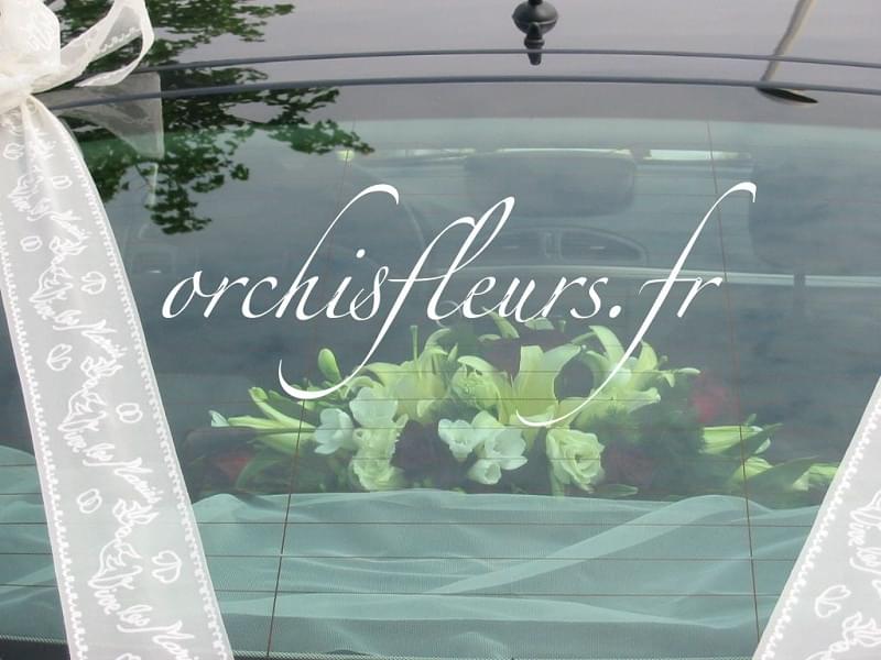 Décoration de voiture fleuriste Bois d'Arcy