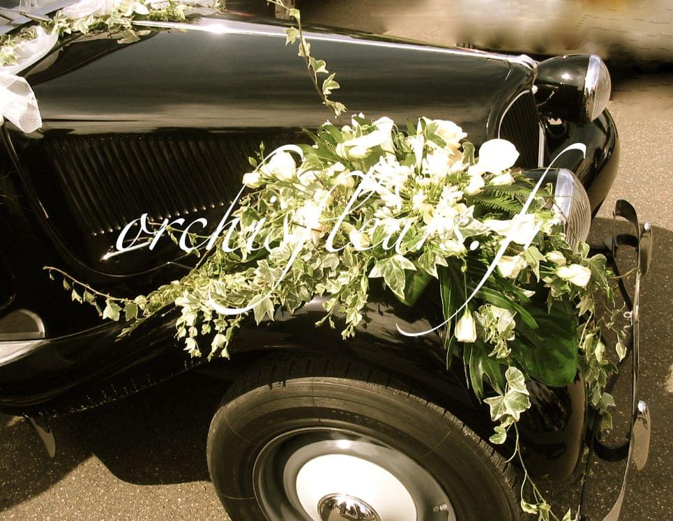 Décoration de voiture fleuriste Bois d'Arcy