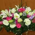 Centres de tables allongés fleuriste Bois d'Arcy